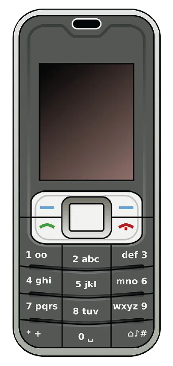 An illustration of an old Nokia phone